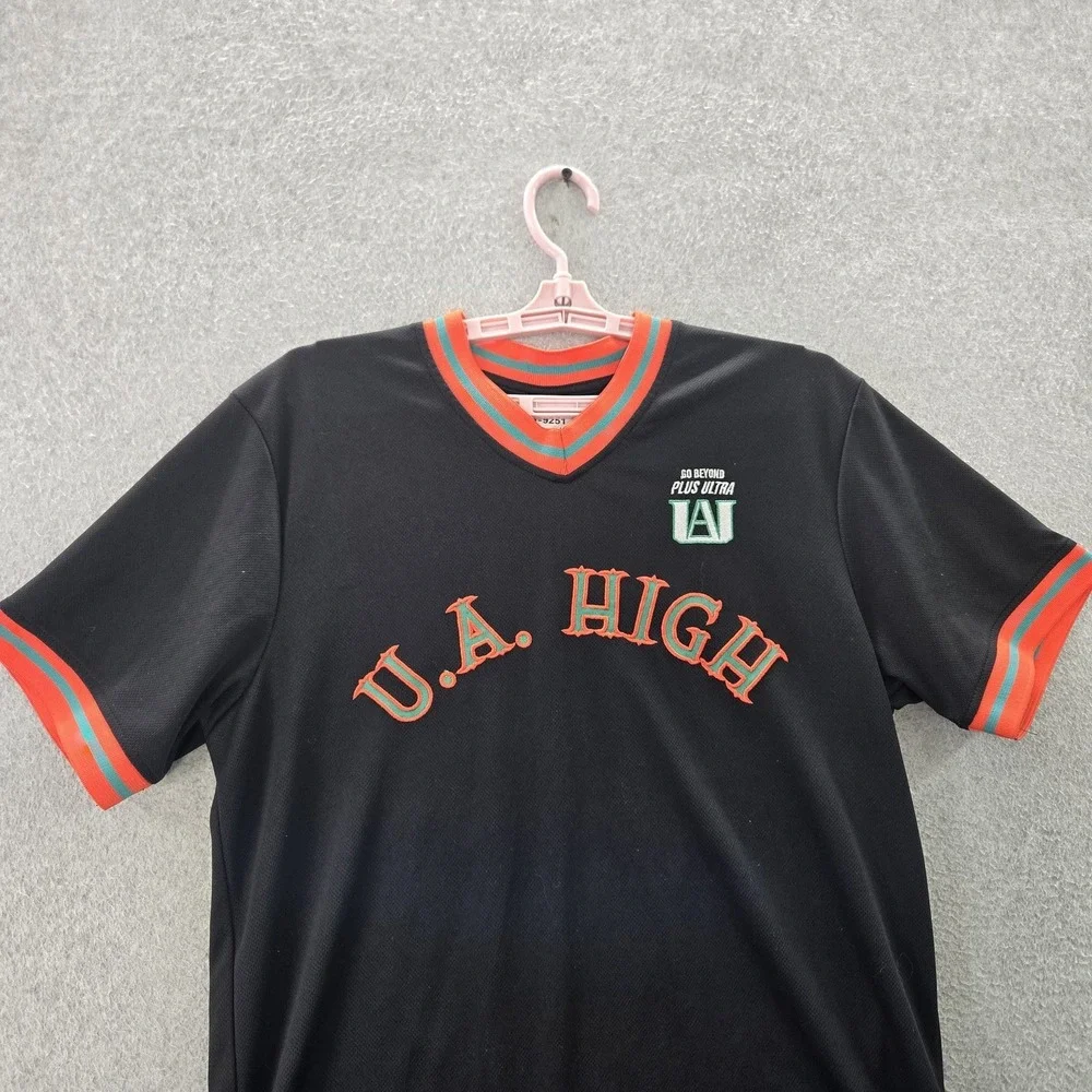 My Hero Academy‎ Men Shirt S Black Embroidery Bakugo Baseball Jersey